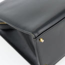 Gianni Versace Schoudertas Leer Zwart Goud Auth ka4376A-13