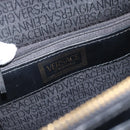 Gianni Versace Schoudertas Leer Zwart Goud Auth ka4376A-16