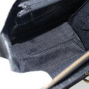 Gianni Versace Schoudertas Leer Zwart Goud Auth ka4376A-17