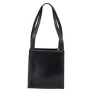 Gianni Versace Schoudertas Leer Zwart Goud Auth ka4376A-3
