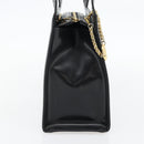 Gianni Versace Schoudertas Leer Zwart Goud Auth ka4376A-4