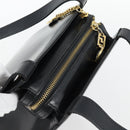 Gianni Versace Schoudertas Leer Zwart Goud Auth ka4376A-6