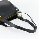 Gianni Versace Schoudertas Leer Zwart Goud Auth ka4376A-7