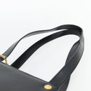 Gianni Versace Schoudertas Leer Zwart Goud Auth ka4376A-8