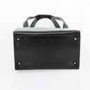 Gianni Versace Schoudertas Leer Zwart Goud Auth ka4376A-9