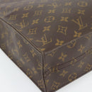 LOUIS VUITTON Monogram Sac Plat handtas M51140 LV Auth ka4380-14