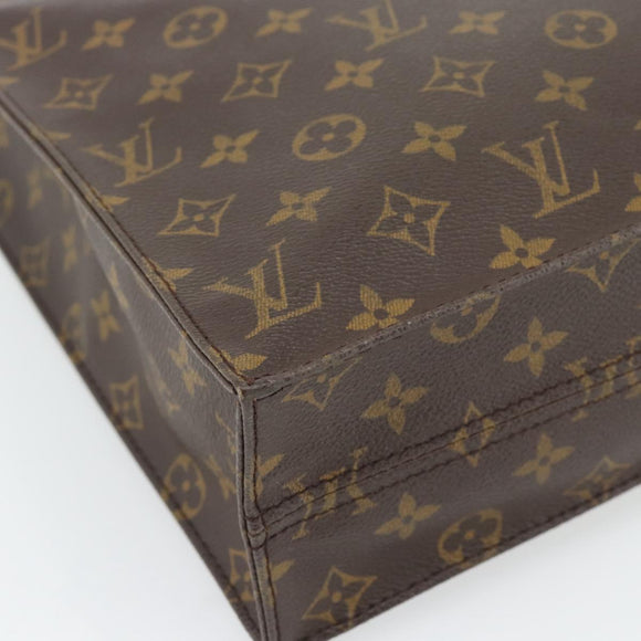 LOUIS VUITTON Monogram Sac Plat handtas M51140 LV Auth ka4380