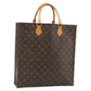 LOUIS VUITTON Monogram Sac Plat handtas M51140 LV Auth ka4380-1
