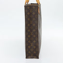 LOUIS VUITTON Monogram Sac Plat handtas M51140 LV Auth ka4380-4