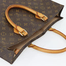 LOUIS VUITTON Monogram Sac Plat handtas M51140 LV Auth ka4380-6