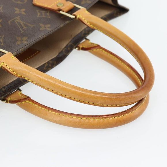 LOUIS VUITTON Monogram Sac Plat handtas M51140 LV Auth ka4380