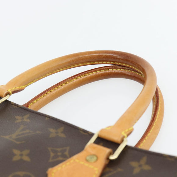 LOUIS VUITTON Monogram Sac Plat handtas M51140 LV Auth ka4380