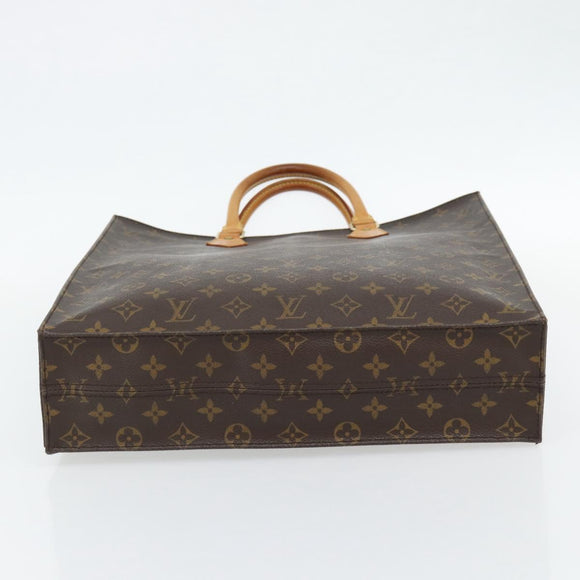 LOUIS VUITTON Monogram Sac Plat handtas M51140 LV Auth ka4380