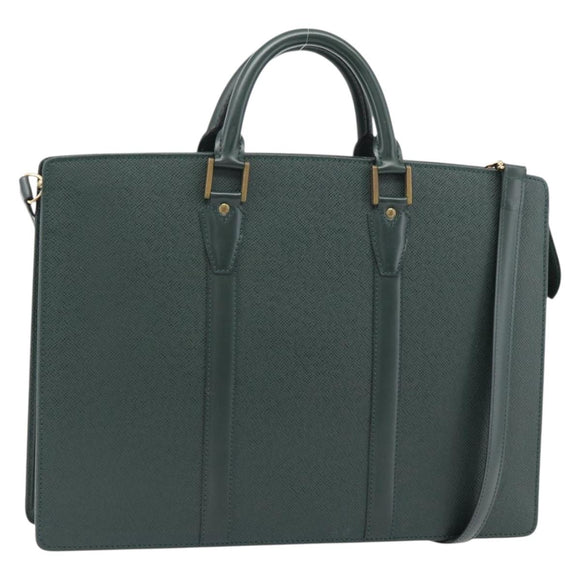 LOUIS VUITTON Taiga Porte Documents Rozan Bag Epicea M30054 LV Auth ka4381