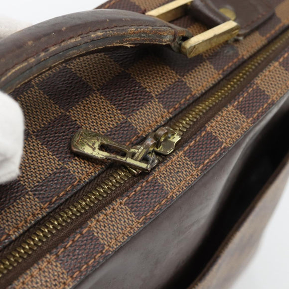 LOUIS VUITTON Damier Ebene Porto Ordinatur Sabana Bag 2way N58020 Auth ka4382