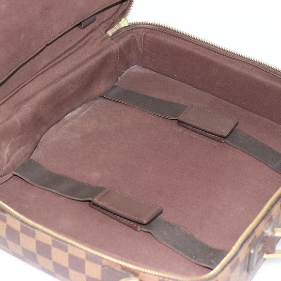LOUIS VUITTON Damier Ebene Porto Ordinatur Sabana Bag 2way N58020 Auth ka4382