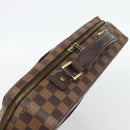 LOUIS VUITTON Damier Ebene Porto Ordinatur Sabana Bag 2way N58020 Auth ka4382-6