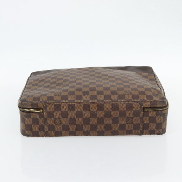 LOUIS VUITTON Damier Ebene Porto Ordinatur Sabana Bag 2way N58020 Auth ka4382