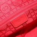 Christian Dior Handtas Leer Navy Goud Auth ka4387A-11