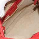 BOTTEGA VENETA INTRECCIATO Hobo Bag Leather Red Silver 115653 Auth ka4388V-16