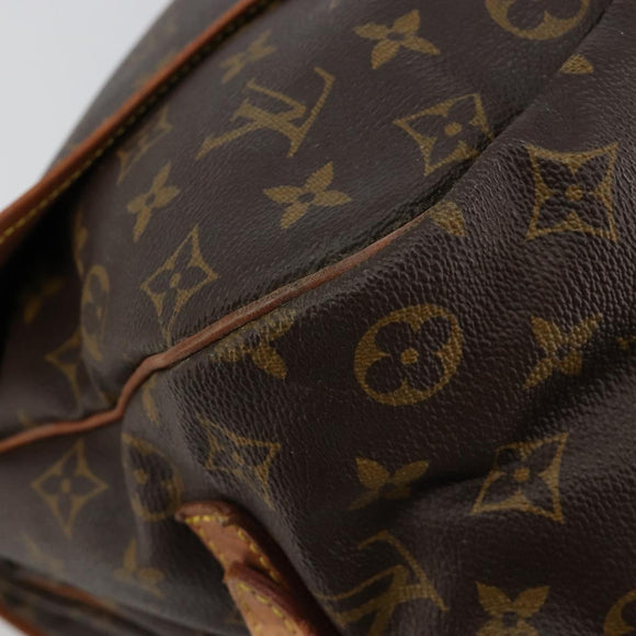 LOUIS VUITTON Monogram Saumur 35 Shoulder Bag M42254 LV Auth ka4390