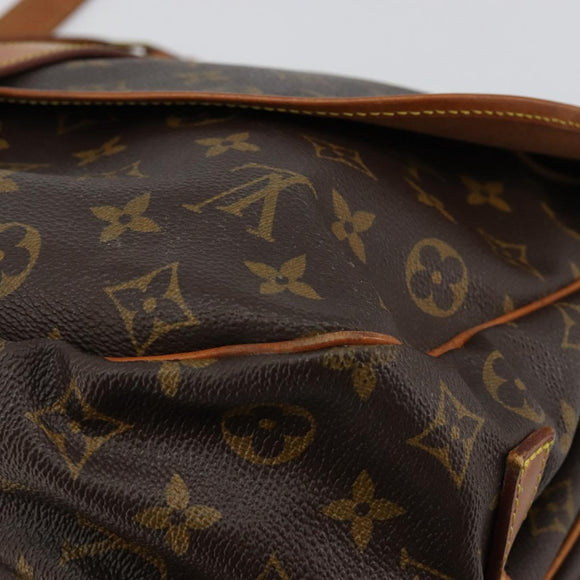 LOUIS VUITTON Monogram Saumur 35 Shoulder Bag M42254 LV Auth ka4390