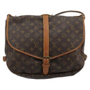 LOUIS VUITTON Monogram Saumur 35 Shoulder Bag M42254 LV Auth ka4390-13