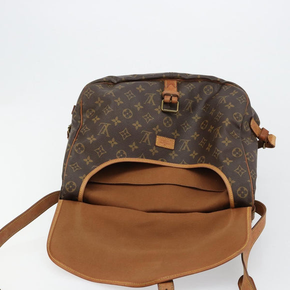 LOUIS VUITTON Monogram Saumur 35 Shoulder Bag M42254 LV Auth ka4390
