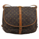 LOUIS VUITTON Monogram Saumur 35 Shoulder Bag M42254 LV Auth ka4390-2