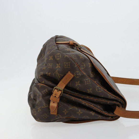 LOUIS VUITTON Monogram Saumur 35 Shoulder Bag M42254 LV Auth ka4390