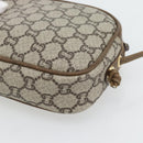 GUCCI GG Plus Supreme Schultertasche PVC Beige Gold Auth ka4394-16