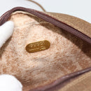 GUCCI GG Plus Supreme Schultertasche PVC Beige Gold Auth ka4394-10