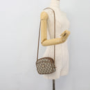 GUCCI GG Plus Supreme Schultertasche PVC Beige Gold Auth ka4394-20