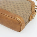 GUCCI Micro GG Supreme Shoulder Bag PVC Beige Gold Auth ka4395-9