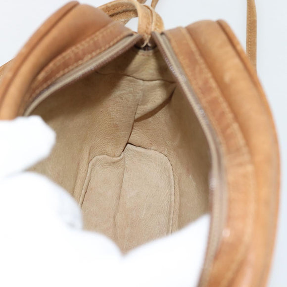 GUCCI Micro GG Supreme Shoulder Bag PVC Beige Gold Auth ka4395