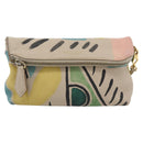 BURBERRY Shoulder Bag Leather Beige Gold Auth ka4396A-2