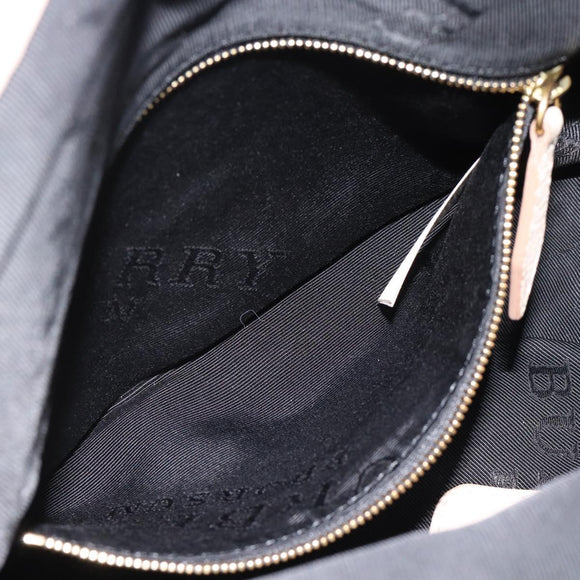 BURBERRY Shoulder Bag Leather Beige Gold Auth ka4396A