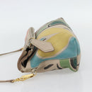 BURBERRY Shoulder Bag Leather Beige Gold Auth ka4396A-4