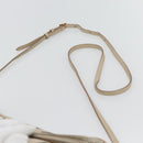 BURBERRY Shoulder Bag Leather Beige Gold Auth ka4396A-8
