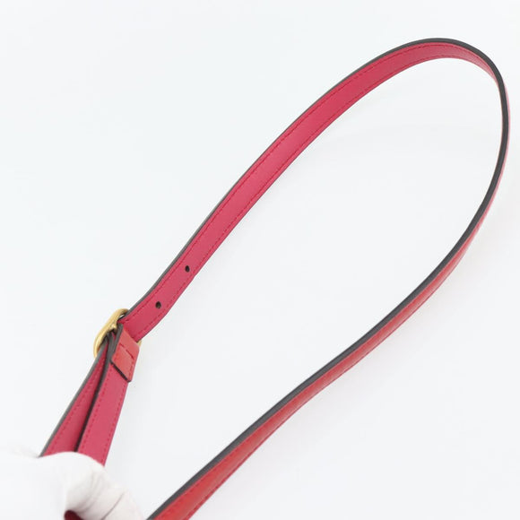 GUCCI Horsebit Handtas Lakleer 2-wegs Roze Goud 371925 Auth ka4397A
