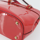 GUCCI Horsebit Handtas Lakleer 2-wegs Roze Goud 371925 Auth ka4397A-16