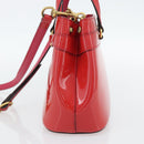 GUCCI Horsebit Handtas Lakleer 2-wegs Roze Goud 371925 Auth ka4397A-4