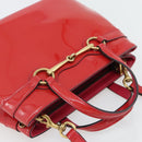 GUCCI Horsebit Handtas Lakleer 2-wegs Roze Goud 371925 Auth ka4397A-6