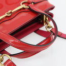 GUCCI Horsebit Handtas Lakleer 2-wegs Roze Goud 371925 Auth ka4397A-7