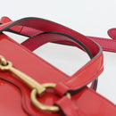 GUCCI Horsebit Handtas Lakleer 2-wegs Roze Goud 371925 Auth ka4397A-8