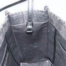 BALENCIAGA Hand Bag Denim 2way Black Silver 671402 Auth ka4398-22