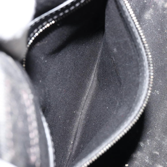 BALENCIAGA Hand Bag Denim 2way Black Silver 671402 Auth ka4398
