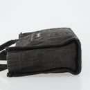 BALENCIAGA Hand Bag Denim 2way Black Silver 671402 Auth ka4398-4