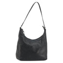 GUCCI GG Canvas Guccissima Shoulder Bag Leather Black Silver 257282 Auth ka4401-1