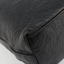 GUCCI GG Canvas Guccissima Shoulder Bag Leather Black Silver 257282 Auth ka4401-14